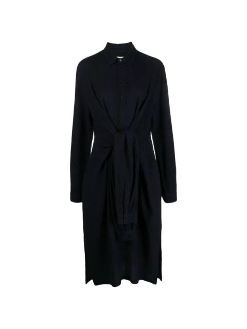 MARS SHIRT DRESS -  INDIGO STRIPES