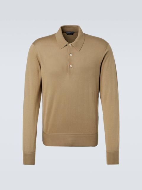 Cotton polo sweater