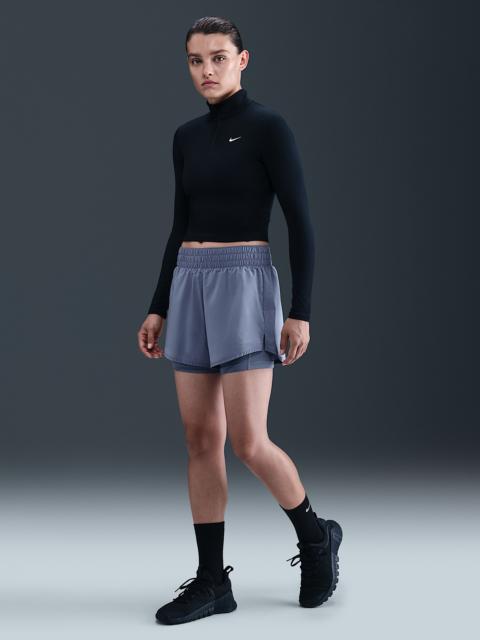 Nike One Women's Dri-FIT High-Waisted 3" 2-in-1 Shorts