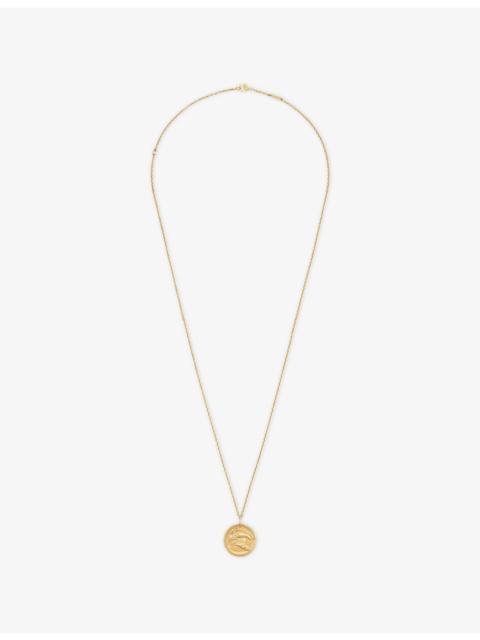 Zodiaque Pisces 18ct yellow-gold medallion
