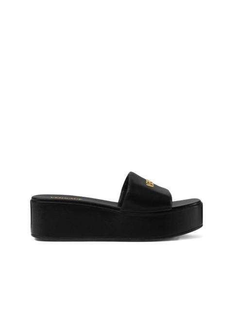 55 mm Logo platform mules