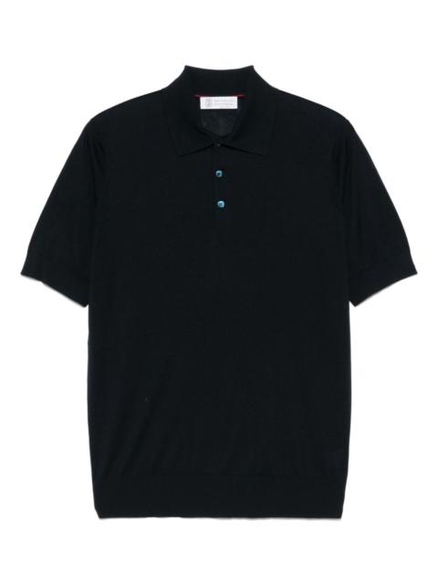 knitted polo shirt