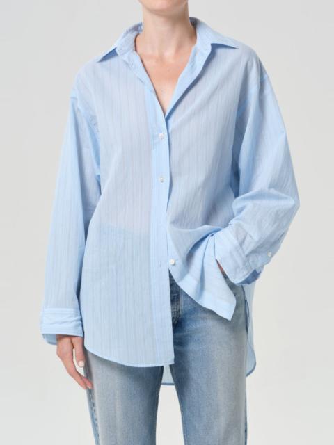 SONA SHIRT IN FONTANA STRIPE/POWDER BLUE