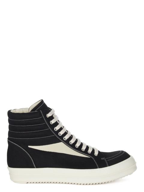 DRKSHDW Vintage Suede-Trimmed Denim High-Top Sneakers