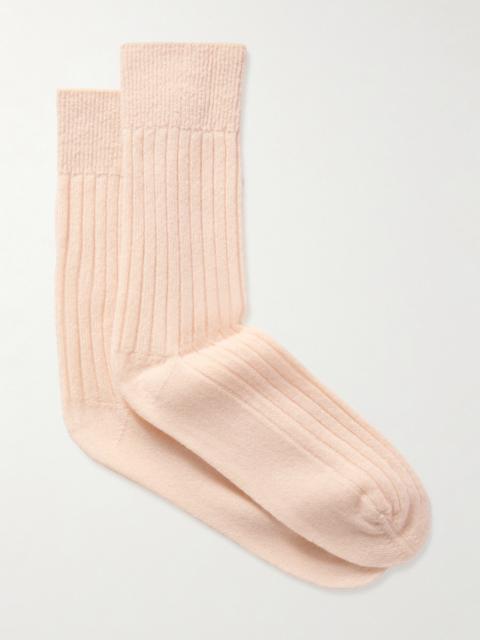Ribbed Cashmere Socks