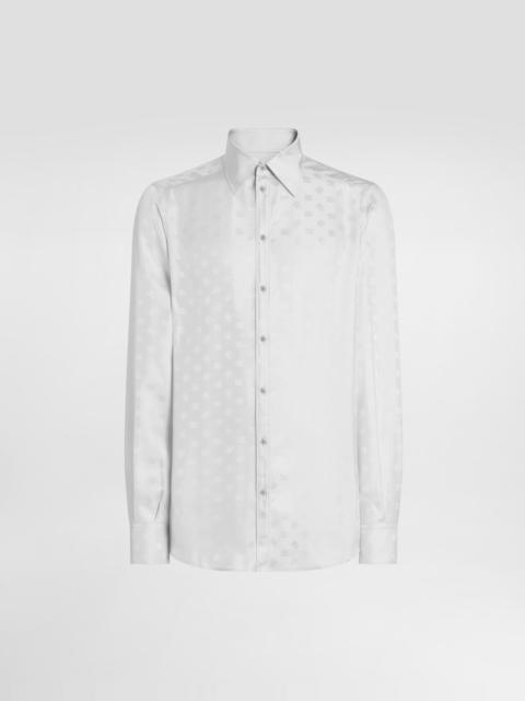DG logo martini shirt in jacquard