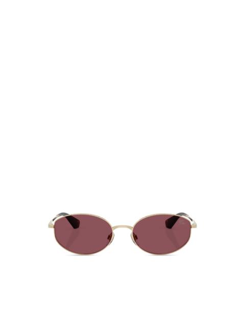 oval-frame sunglasses