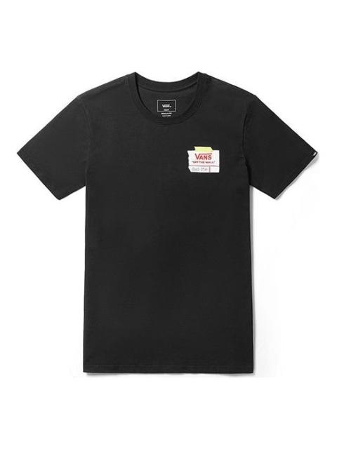 Vans Ap Diy Drop Short Sleeve Round Neck Couple Style Black VN0A3ZN5BLK