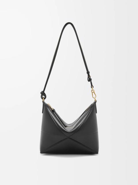 Puzzle Fold pouch in shiny nappa calfskin