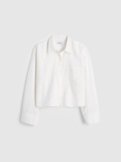 Straight-Hem Shirt in Linen