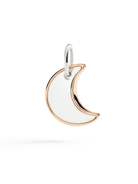 SILVER & ROSE GOLD XL MOON CHARM