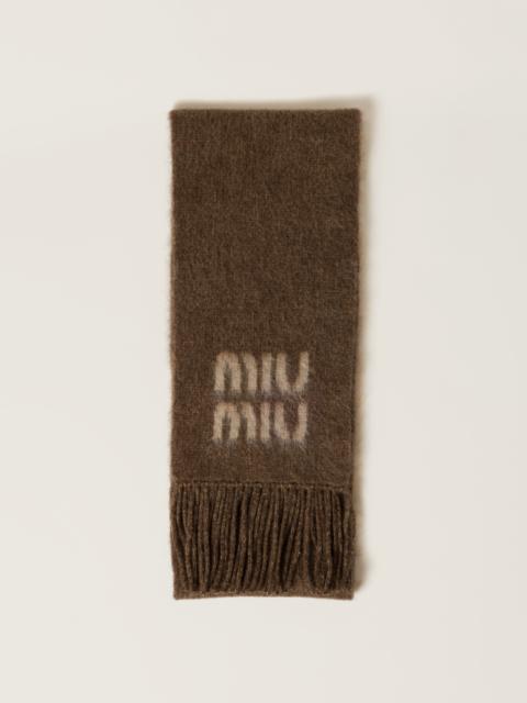 Wool and mohair scarf
