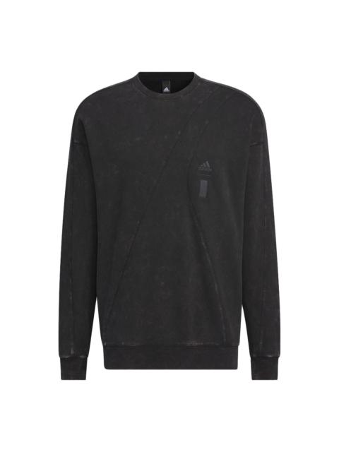 adidas Wuji Dye Crew Sweatshirt 'Black' IS0453