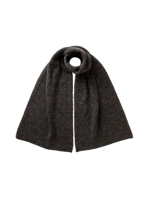 Cashmere Bouclé Grey Scarf