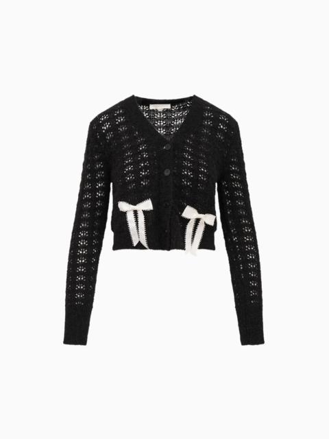 Lilly Alpaca-Blend Bow Cardigan