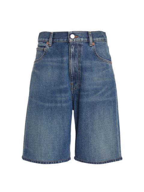 Relaxed Denim Shorts medium wash