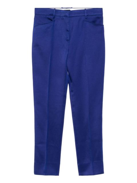 cropped straight-leg trousers