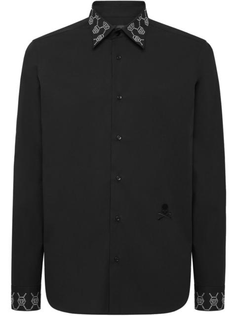 monogram-embellished shirt