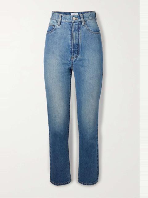 High-rise slim-leg jeans