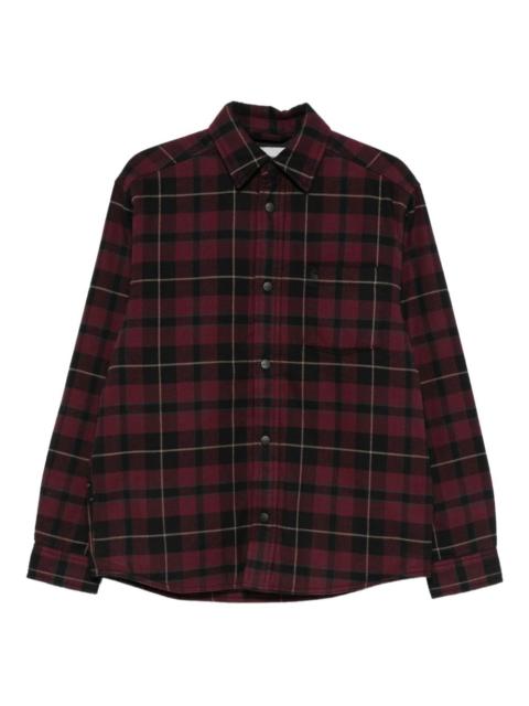 checked buttoned jacket