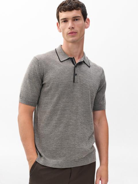 Crawford Wool-Cashmere Knit Polo