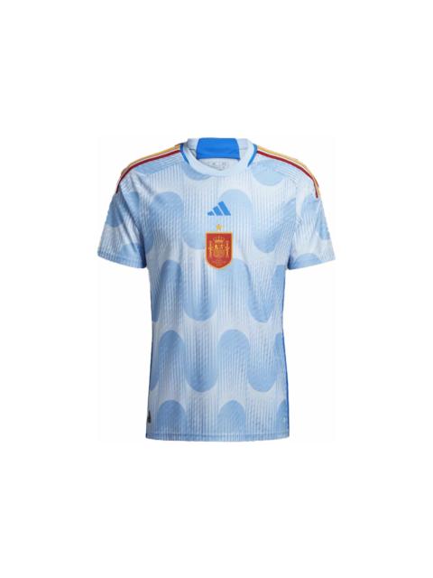 adidas Spain 2022 Authentic Away Jersey Glow Blue