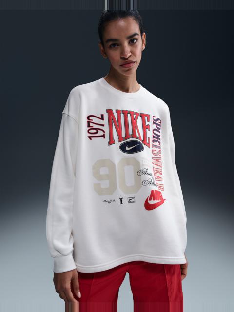 Nike Sportswear Women's Oversized Crew-Neck French Terry Sweatshirt