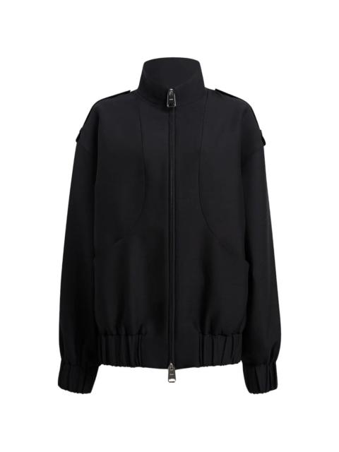 Sigi zip high-neck bomber jacket