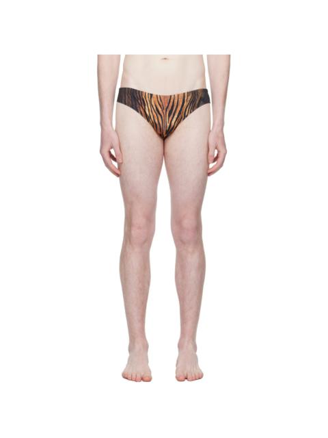 Brown 'The Wood' Swim Briefs