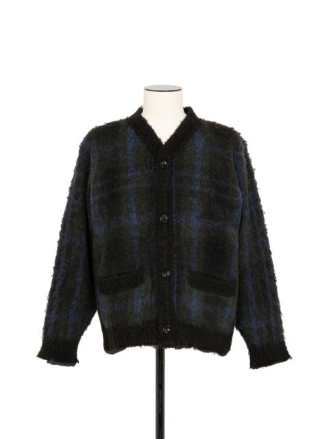 Plaid Knit Cardigan