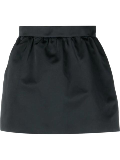 high-waisted A-line miniskirt