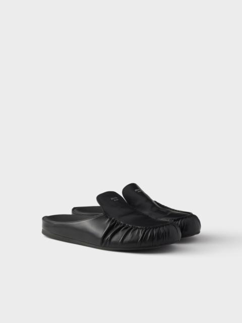 Leather mules