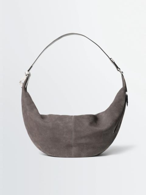 LARGE QUIVER CLIP BAG IN SUEDE LEATHER