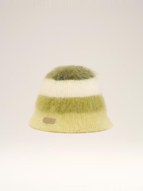 GREEN MOHAIR STRIPED AMI BUCKET HAT