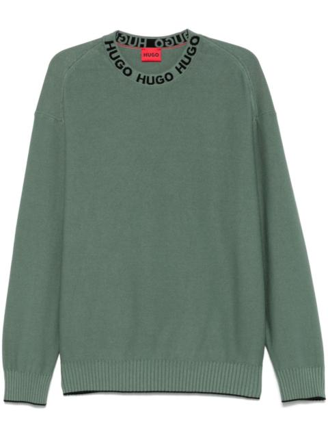 logo-collar sweater