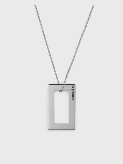 3.4g-polished and brushed-sterling silver-necklace