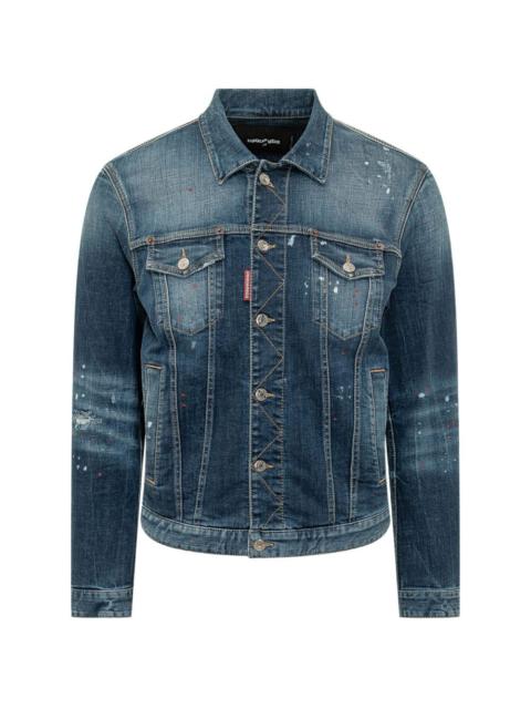 buttoned denim jacket