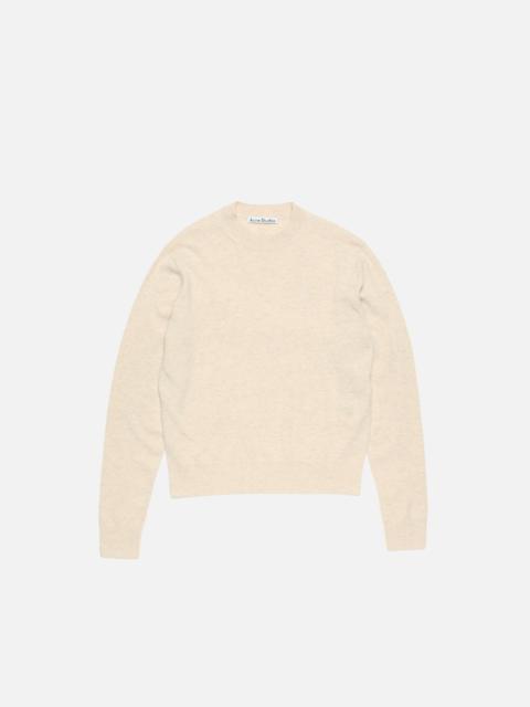 Crewneck jumper - Yak wool - Oatmeal melange