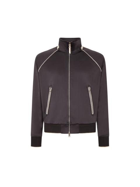 CONTRAST SIDE STRIPE ZIP THROUGH