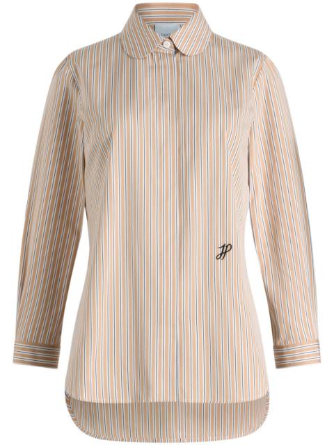 striped poplin shirt