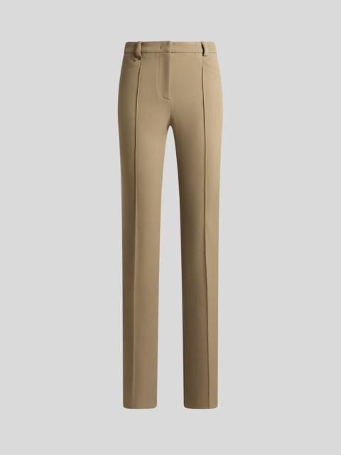 FIT-AND-FLARE TROUSERS