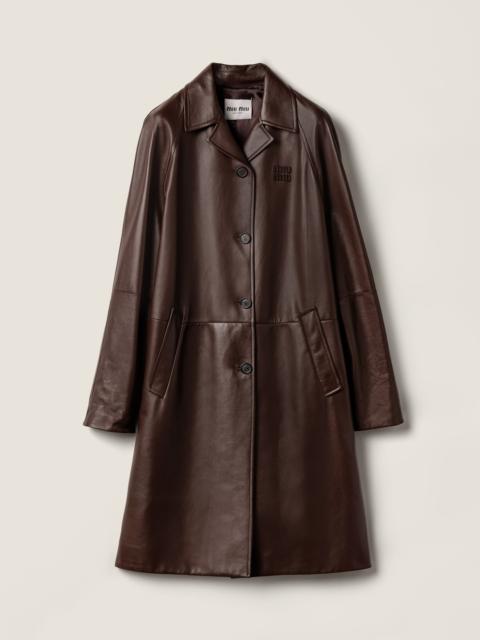 Nappa leather coat