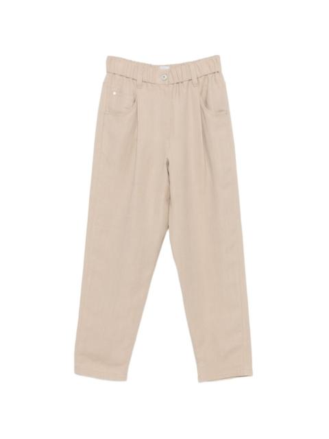 elastic-waist trousers