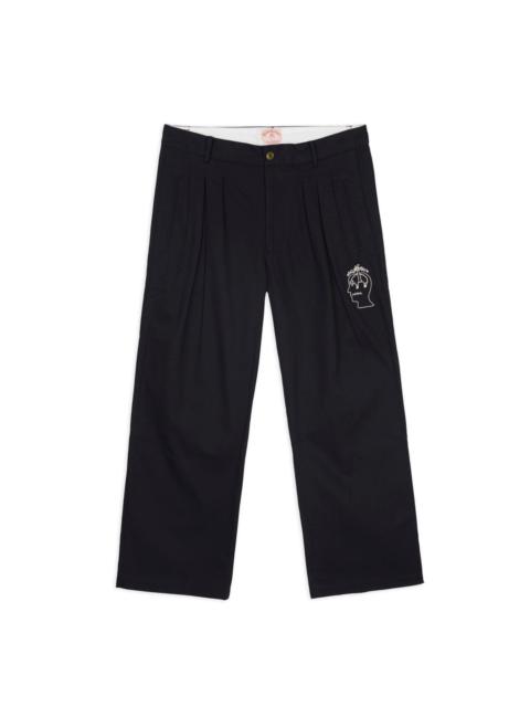 Brooks Brothers California Pleated Chino Trouser - Black