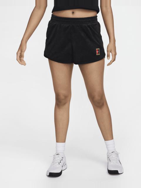 NikeCourt Heritage Women's Mid-Rise French Terry Tennis Shorts