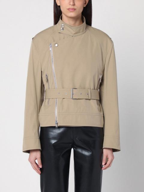 Light jacket with beige belt