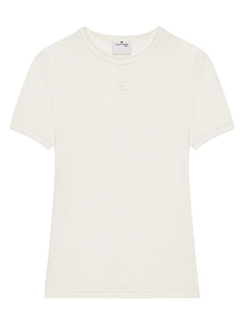 logo-embroidered T-shirt