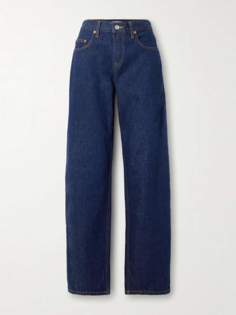 High-rise tapered jeans