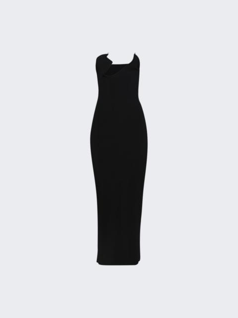 Odessa Arced Column Knit Dress Black