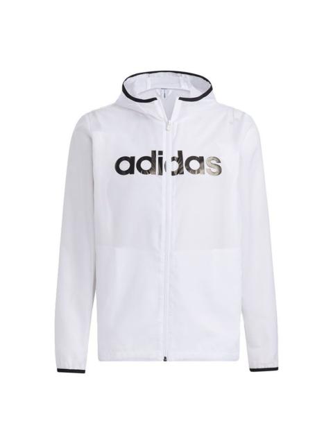 adidas neo M Ce Lw Wb Casual Sports Hooded Jacket White GP4869
